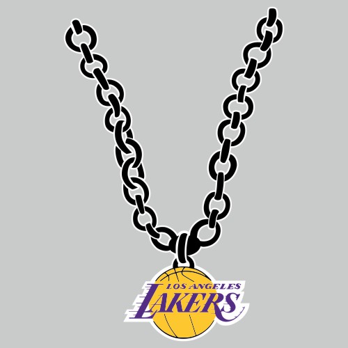 Los Angeles Lakers Necklace logo vinyl decal